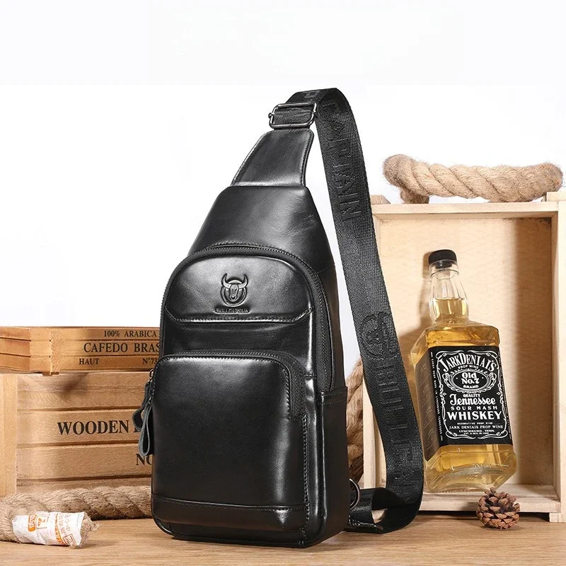 Мужская кожаная нагрудная сумка большой вместимости — прочный рюкзак на слинге с регулируемым ремешком и отделением на молнии для путешествий
Мужская кожаная нагрудная сумка большой вместимости — прочный рюкзак на слинге с регулируемым ремешком и отделением на молнии для путешествий