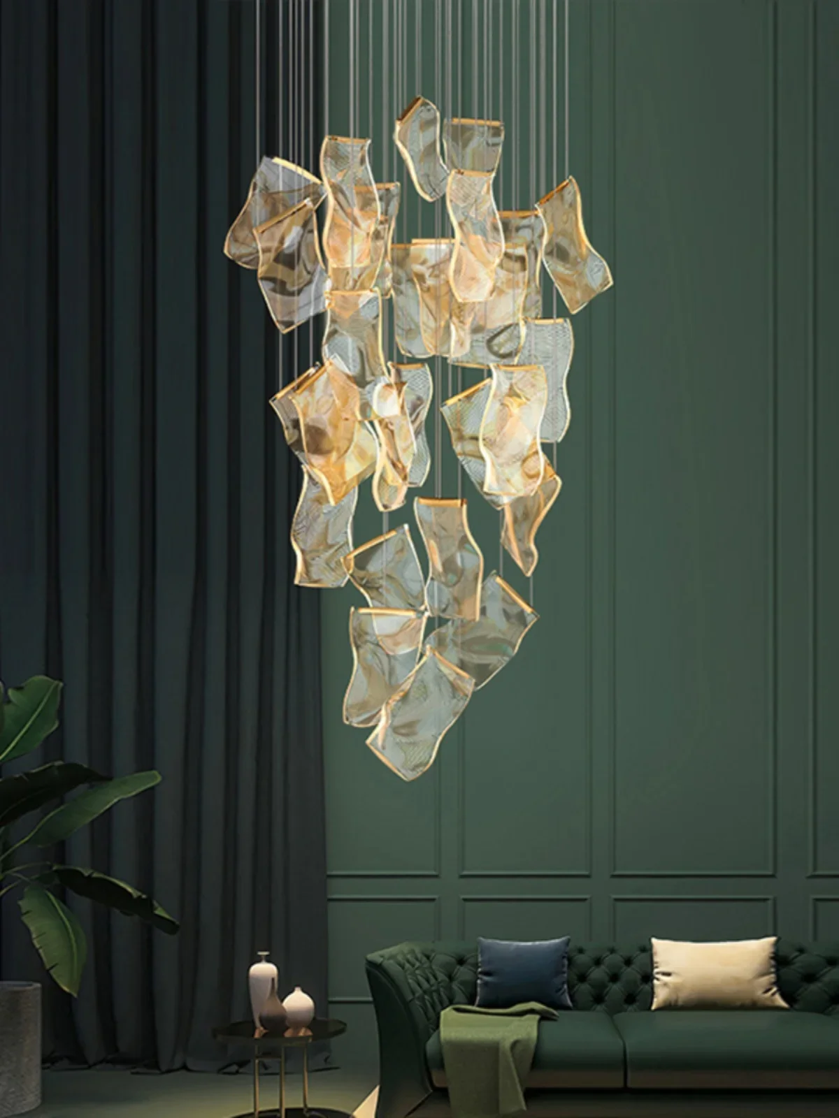 Nordic Villa Style Pendant Chandelier LED Pendant Lights Staircase Suspend Lamp Decor Droplight
Nordic Villa Style Pendant Chandelier LED Pendant Lights Staircase Suspend Lamp Decor Droplight