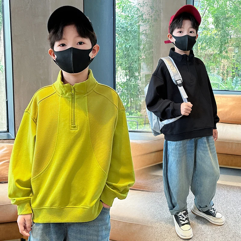 Korean Children Vintage Turtleneck Sweatshirt For Boys Autumn Loose Casual College Style Long Sleeve Top Kids Casual Hoodie 5-14
Korean Children Vintage Turtleneck Sweatshirt For Boys Autumn Loose Casual College Style Long Sleeve Top Kids Casual Hoodie 5-14