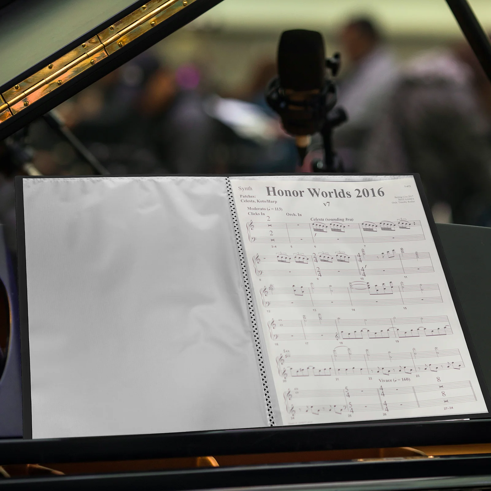 20 Pockets Black Pp Plastic Presentation Folder Matte Finish Document Organizer For A4 Music Scores Storage Binder Portfolio
20 Pockets Black Pp Plastic Presentation Folder Matte Finish Document Organizer For A4 Music Scores Storage Binder Portfolio