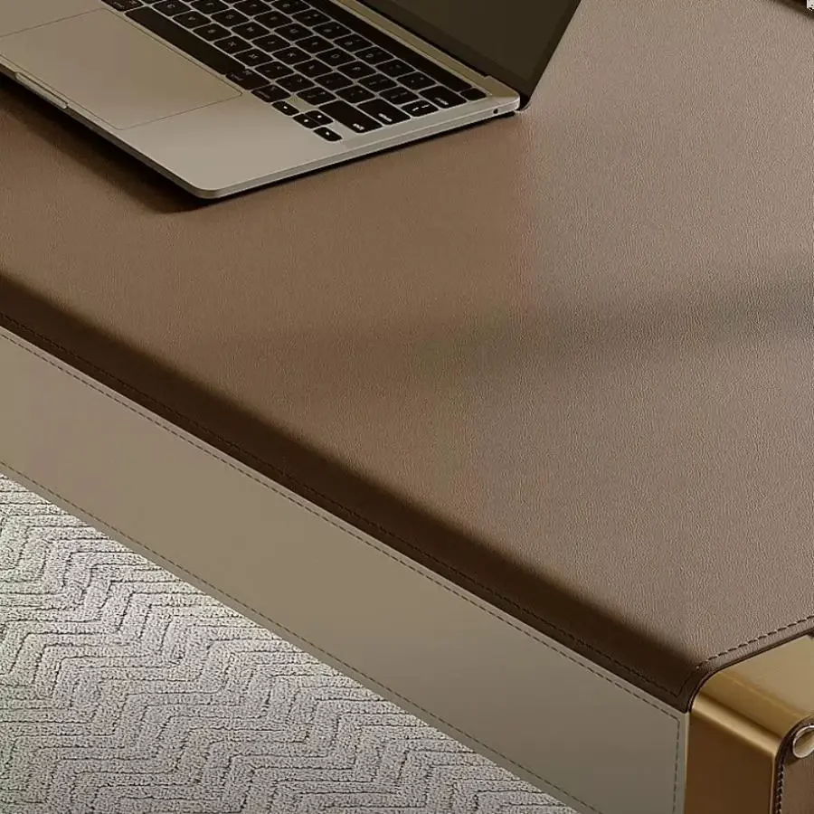 Light Luxury Minimalist Desk Home Study Desk Solid Wood Modern High-end Saddle Leather Writing Computer Desk
Light Luxury Minimalist Desk Home Study Desk Solid Wood Modern High-end Saddle Leather Writing Computer Desk