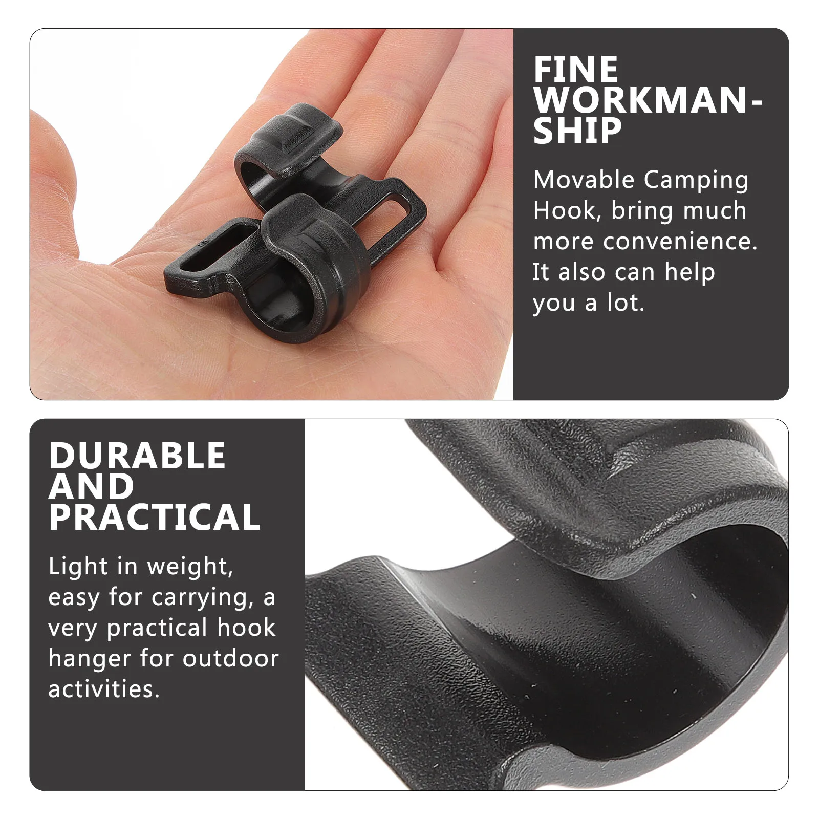 10pcs Tent Accessories Camping Plastic Connection Hooks Heavy Duty Tent Pole Hooks for Outdoor Camping Hiking Fishing Barbecue
10pcs Tent Accessories Camping Plastic Connection Hooks Heavy Duty Tent Pole Hooks for Outdoor Camping Hiking Fishing Barbecue