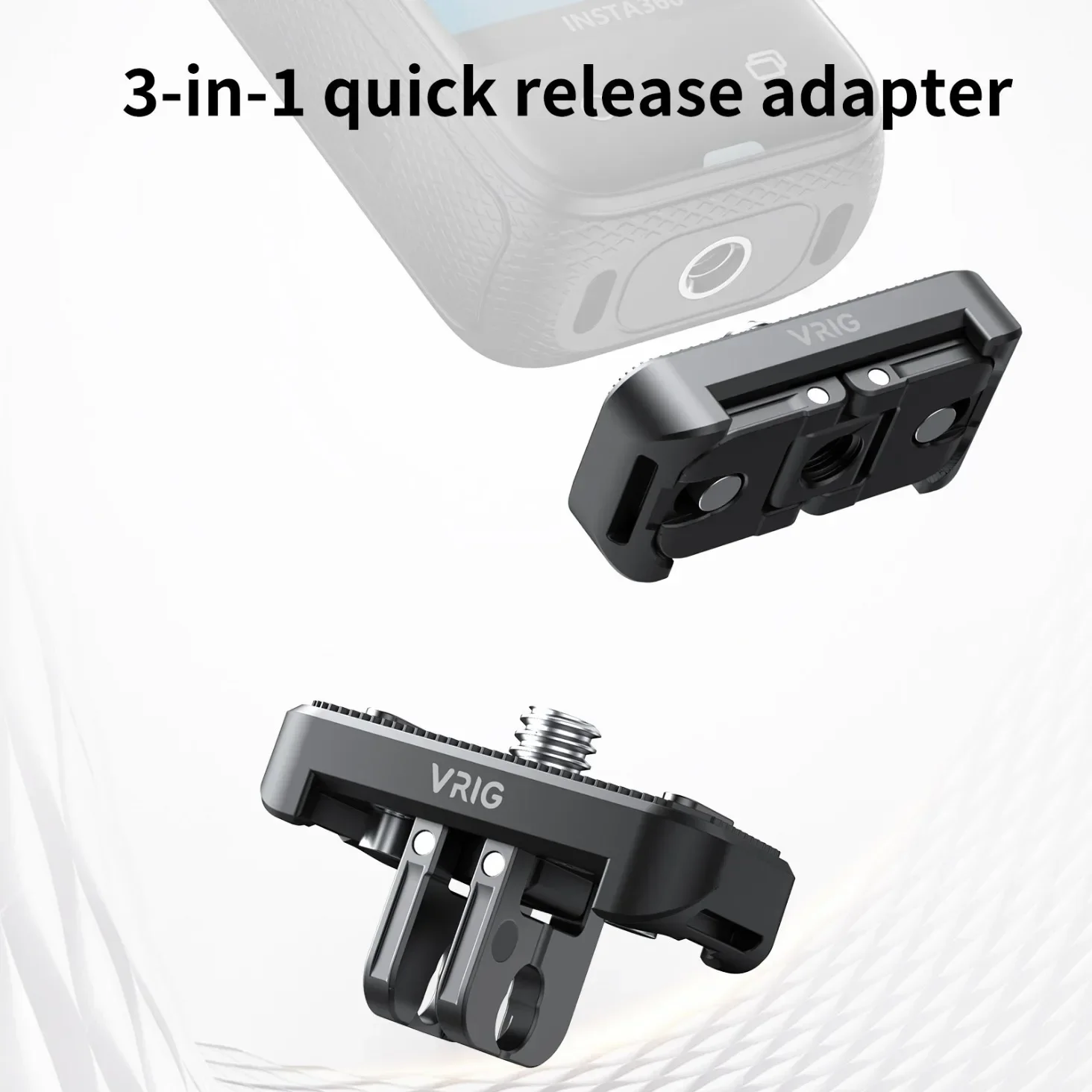 VRIG AC18/ AC19 3-in-1 Magnetic Quick Release Adapter Base Camera Tripod Mount Quick Release Mount Replacement for Insta360 X4
VRIG AC18/ AC19 3-in-1 Magnetic Quick Release Adapter Base Camera Tripod Mount Quick Release Mount Replacement for Insta360 X4