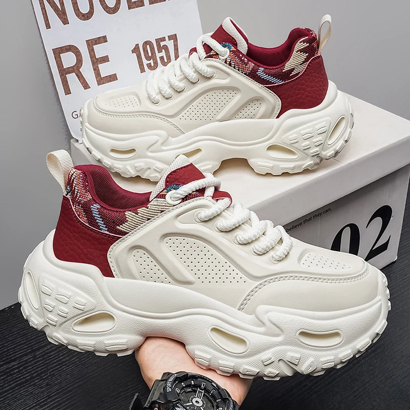 Chunky sneakers Men's high-quality casual tide shoes four seasons breathable lightweight soft-sole outdoor sports running shoes
Chunky sneakers Men's high-quality casual tide shoes four seasons breathable lightweight soft-sole outdoor sports running shoes
