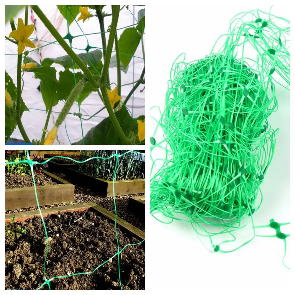1pc Durable Plastic Plants Climbing Net Yam Vine Plants Towel Gourd Bonsai Flower Grow Support Garden Trellis Netting Fence Net
1pc Durable Plastic Plants Climbing Net Yam Vine Plants Towel Gourd Bonsai Flower Grow Support Garden Trellis Netting Fence Net