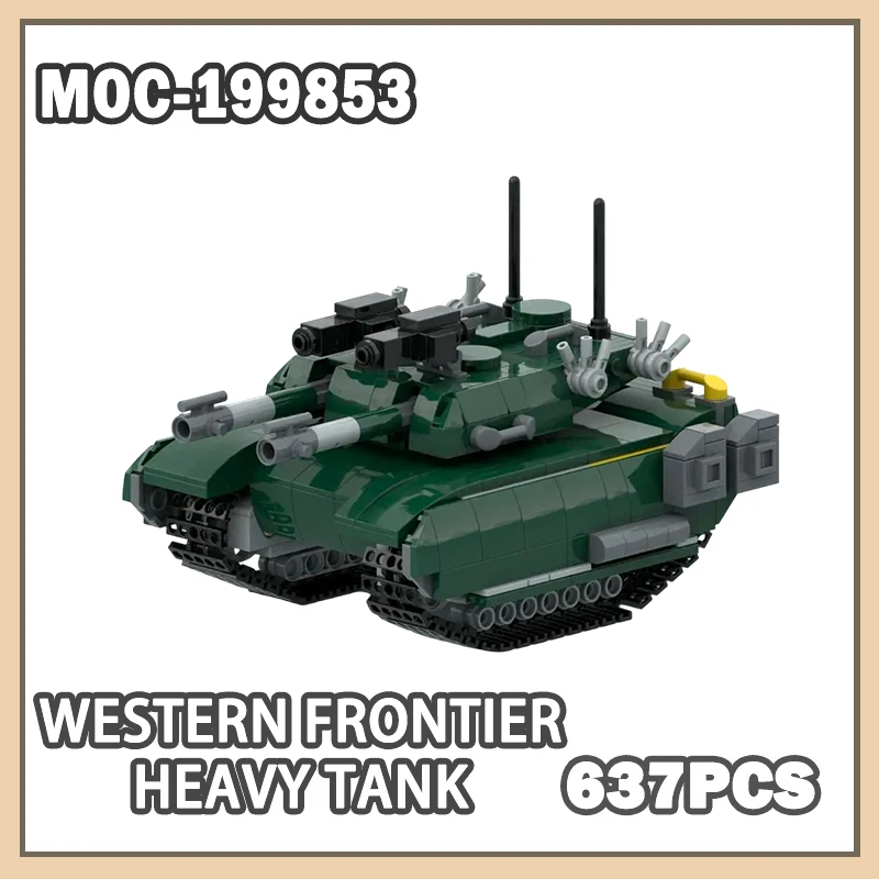 MOC- 199853 Вестерн Фронть, тяжелый танк, военная военная игровая модель, сборка кирпича, армейский автомобиль, оружие, совместимые подарочные игрушки, 637 шт.
MOC- 199853 Вестерн Фронть, тяжелый танк, военная военная игровая модель, сборка кирпича, армейский автомобиль, оружие, совместимые подарочные игрушки, 637 шт.