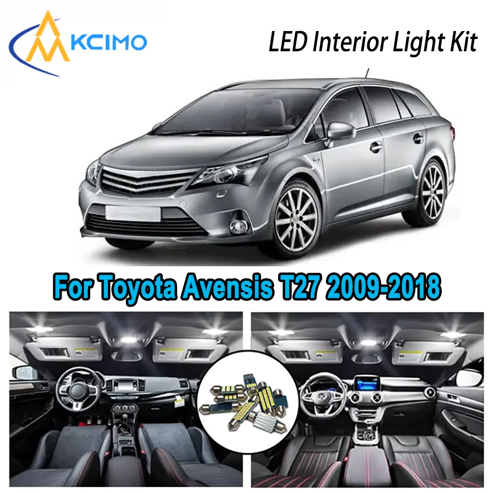 High-Quality LED Interior Kit for Toyota Avensis T27 2009-2018 2010 2011 2012 Premium Error-Free Dome Map Trunk Automotive Lamps
High-Quality LED Interior Kit for Toyota Avensis T27 2009-2018 2010 2011 2012 Premium Error-Free Dome Map Trunk Automotive Lamps