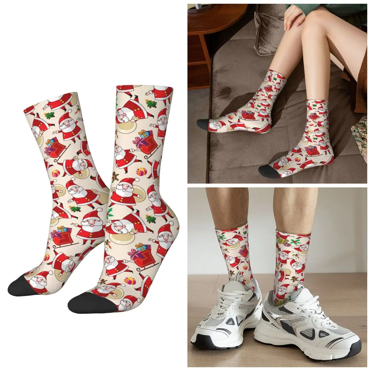 All Seasons Happy Santa Claus Cartoon Print Socks Harajuku Sport Middle Tube Socks Super Soft Stockings for Men Women Gifts
All Seasons Happy Santa Claus Cartoon Print Socks Harajuku Sport Middle Tube Socks Super Soft Stockings for Men Women Gifts
