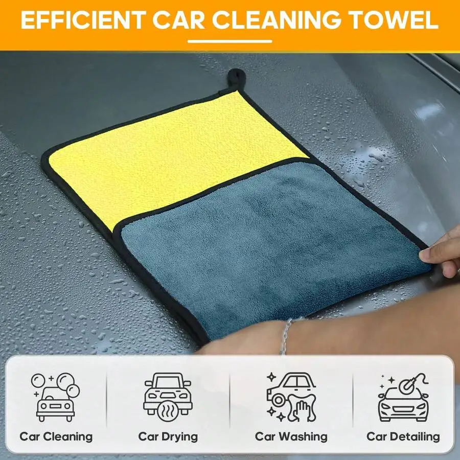Dual-Sided Microfiber Car Cleaning Towel 12x12 Inch Absorbent Drying Detailing Cloth
Dual-Sided Microfiber Car Cleaning Towel 12x12 Inch Absorbent Drying Detailing Cloth