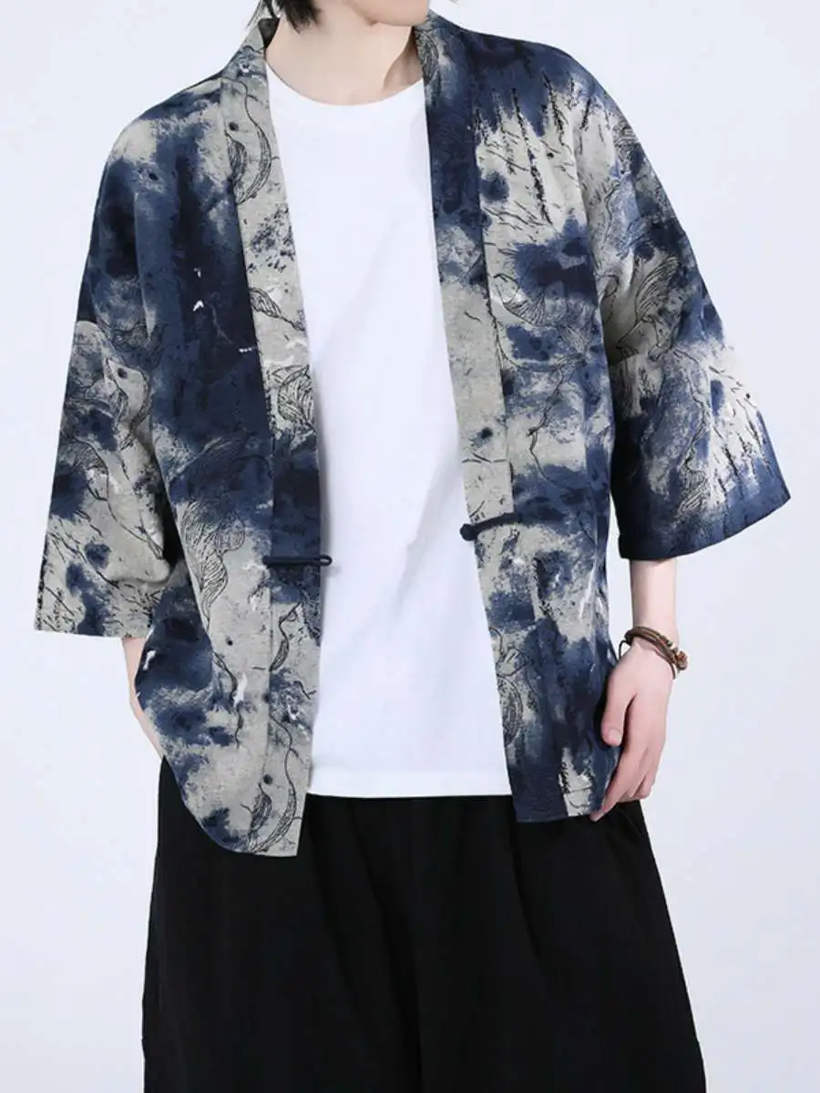 Новый модный мужской кардиган в этническом стиле, одежда для защиты от солнца, с пуговицами, летняя повседневная одежда, материал из полиэстера
Новый модный мужской кардиган в этническом стиле, одежда для защиты от солнца, с пуговицами, летняя повседневная одежда, материал из полиэстера