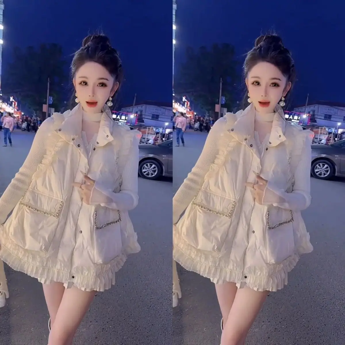 2025 Petal Vest Winter Heavyweight Cotton Lined Luxury Lace Trim Individuali Small ence Commute Sle Regular Length
2025 Petal Vest Winter Heavyweight Cotton Lined Luxury Lace Trim Individuali Small ence Commute Sle Regular Length