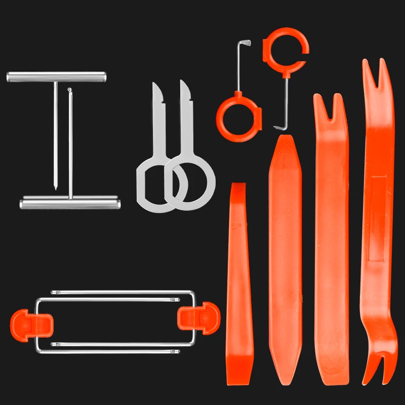Car Panel Removal Tool Kit Auto Door Clip Panel Trim Removal Tools Nail Puller DVD StereoRadio Pry Dash Portable Removal Set
Car Panel Removal Tool Kit Auto Door Clip Panel Trim Removal Tools Nail Puller DVD StereoRadio Pry Dash Portable Removal Set