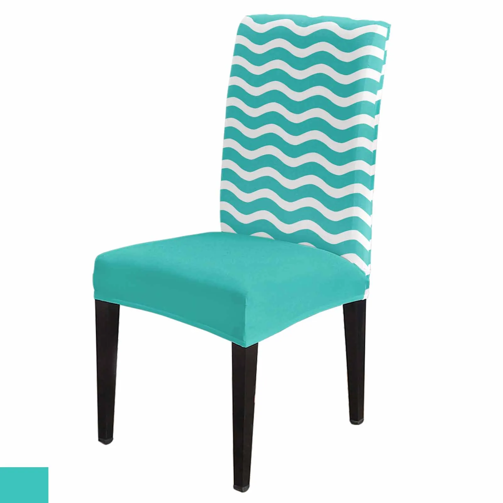 Cyan Water Ripple Striped Chair Cover for Dining Room Spandex Stretch Seat Cover for Wedding Banquet Party Seat Case
Cyan Water Ripple Striped Chair Cover for Dining Room Spandex Stretch Seat Cover for Wedding Banquet Party Seat Case