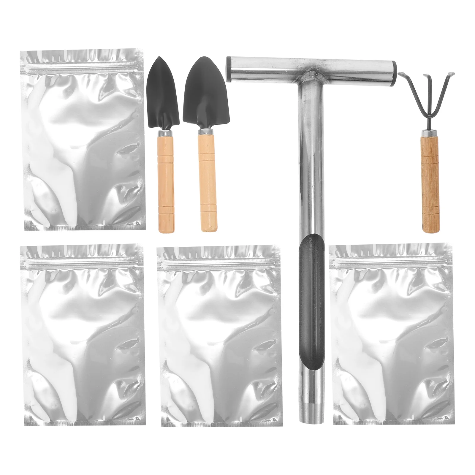 1 комплект, металлический зонд для проб почвы с Т-образной ручкой, прочный, из нержавеющей стали, компактный, легкий, для быстрого и удобного тестирования почвы
1 комплект, металлический зонд для проб почвы с Т-образной ручкой, прочный, из нержавеющей стали, компактный, легкий, для быстрого и удобного тестирования почвы