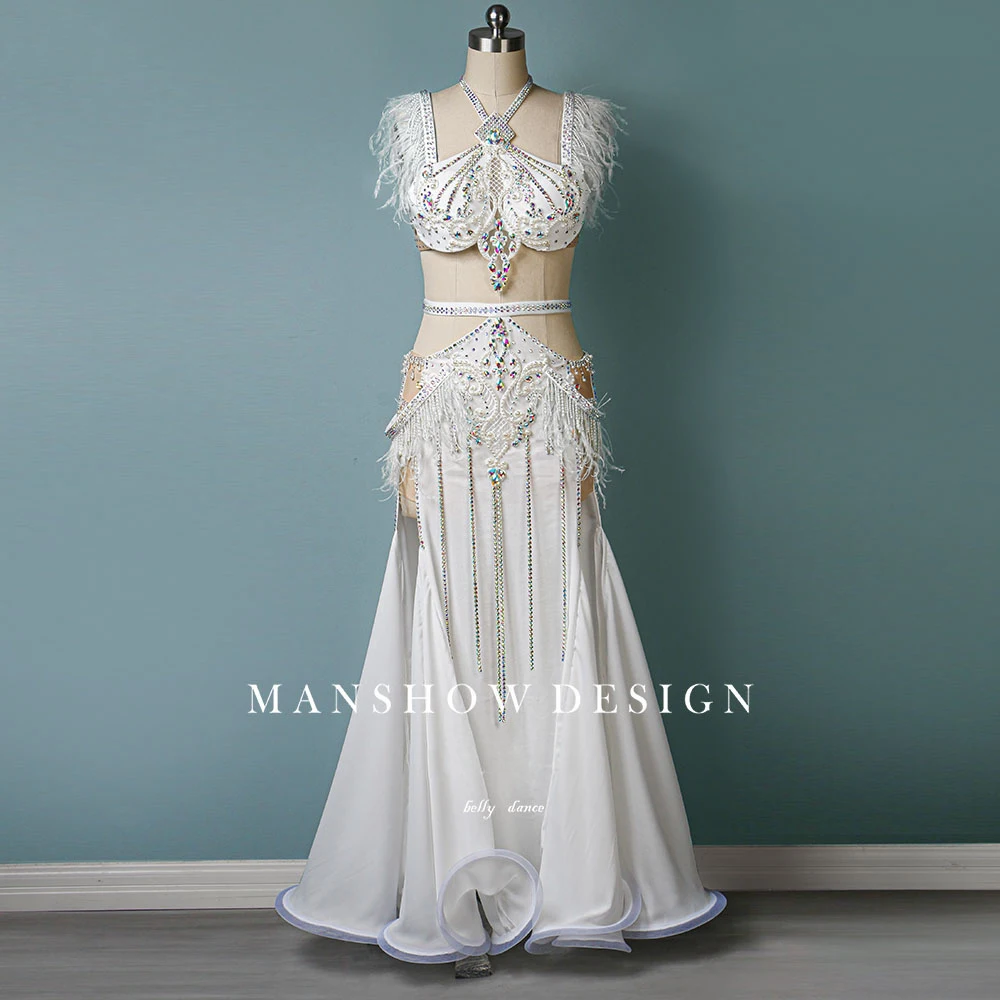 Belly Dance Performance Costume 2022 New Suit Sexy Feather Fairy Temperament Customized Women Oriental Dance Stylge Outfit Wear
Belly Dance Performance Costume 2022 New Suit Sexy Feather Fairy Temperament Customized Women Oriental Dance Stylge Outfit Wear