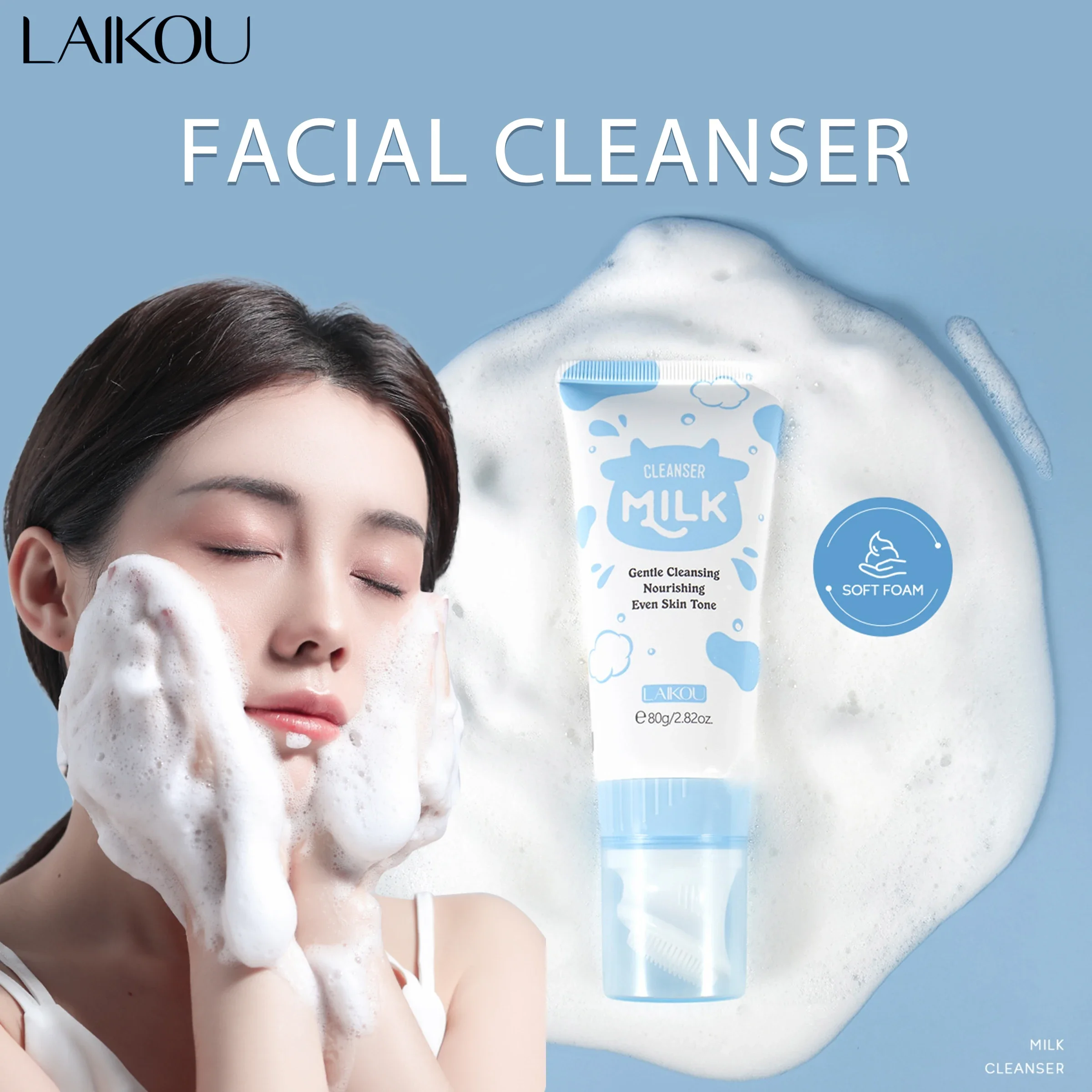 SPA-Quality Milk Cleanser 80g – Anti-Aging, Wrinkle Reduction & Skin Barrier Repair | Dermatologist Tested for Mature Skin
SPA-Quality Milk Cleanser 80g – Anti-Aging, Wrinkle Reduction & Skin Barrier Repair | Dermatologist Tested for Mature Skin