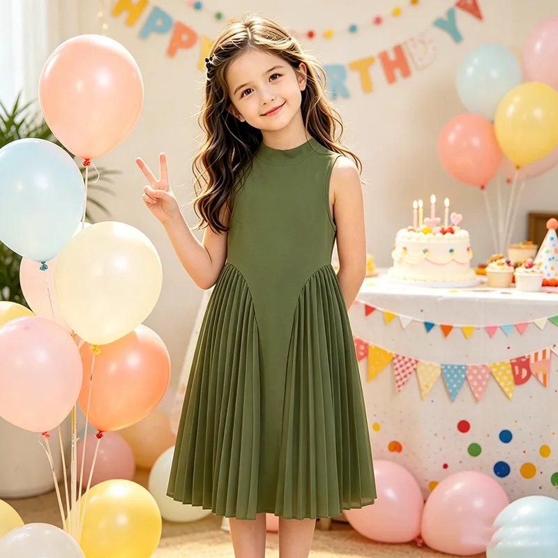 Teens Girls Beige Green Summer A Line Dress Sleeveless & Long Sleeve Gown Clothes Weddings Party Events High Waisted Dresses Kid
Teens Girls Beige Green Summer A Line Dress Sleeveless & Long Sleeve Gown Clothes Weddings Party Events High Waisted Dresses Kid