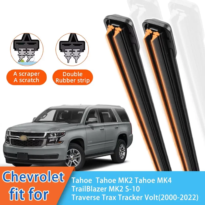 For Chevrolet Tahoe MK2 MK4 TrailBlazer MK2 S-10 Traverse Front Windscreen Wipers Double Rubber Car Wiper Blades Car Accessories
For Chevrolet Tahoe MK2 MK4 TrailBlazer MK2 S-10 Traverse Front Windscreen Wipers Double Rubber Car Wiper Blades Car Accessories