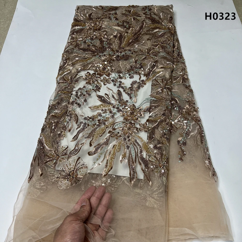 Fashion African Lace Fabric Sequins Tulle Mesh Embroidery Lace for Wedding Bridal Fabrics High Quality Laces Dresses
Fashion African Lace Fabric Sequins Tulle Mesh Embroidery Lace for Wedding Bridal Fabrics High Quality Laces Dresses