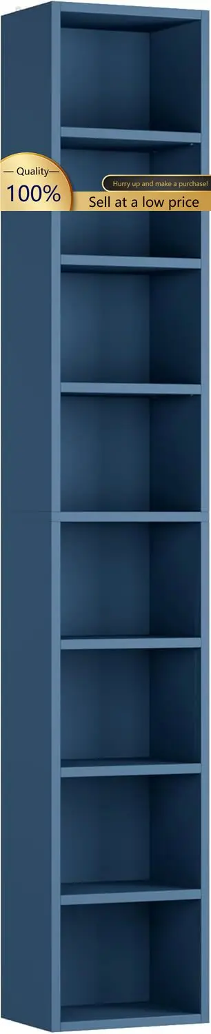 8-Tier Media Tower Rack, 11.6 X 9.3 X 70.9 Inches CD DVD Slim Storage Cabinet with Adjustable Shelves, Tall Narrow Bookcase Disp
8-Tier Media Tower Rack, 11.6 X 9.3 X 70.9 Inches CD DVD Slim Storage Cabinet with Adjustable Shelves, Tall Narrow Bookcase Disp