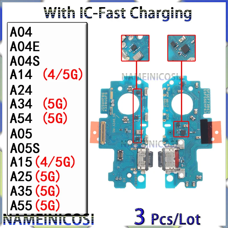 3 Pcs Usb Charger Dock for Samsung GalaxyA05 A05S A04 A04S A04E A14 A15 A24 A34 A54 A25 A35 A55 4G 5G Charging Board Ports
3 Pcs Usb Charger Dock for Samsung GalaxyA05 A05S A04 A04S A04E A14 A15 A24 A34 A54 A25 A35 A55 4G 5G Charging Board Ports