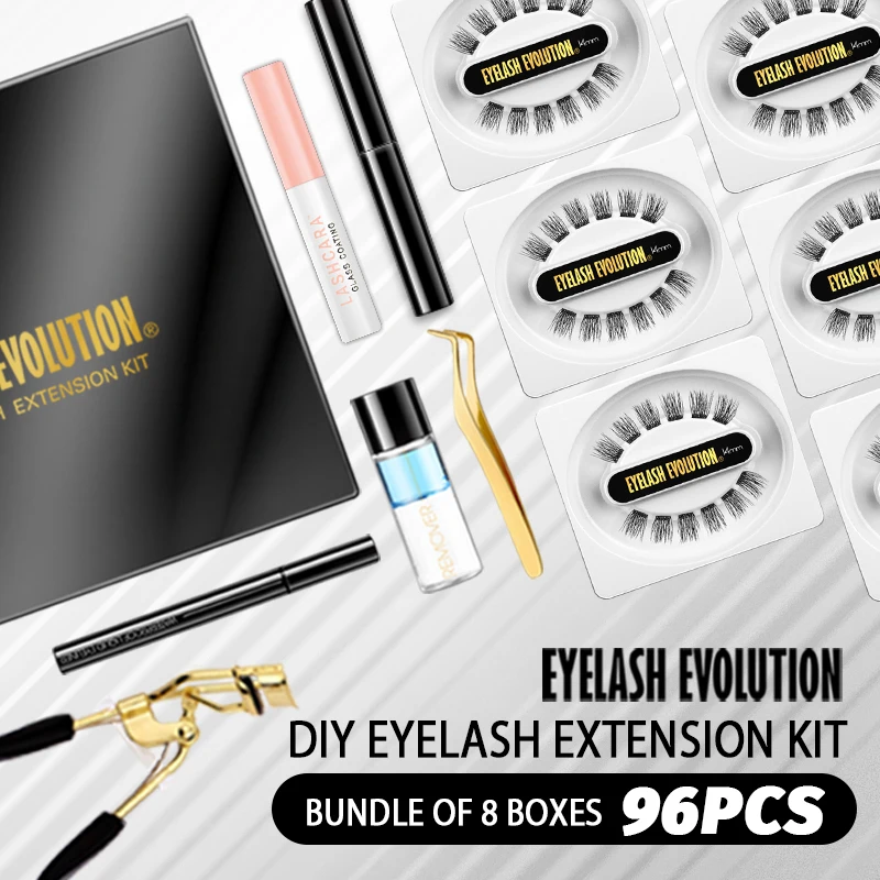 FinyDreamy 96 Clusters Eyelash Extension Kit Strong Hold Glue Volume Dovetail Individual Lashes Natural Segmented Bundles Makeup
FinyDreamy 96 Clusters Eyelash Extension Kit Strong Hold Glue Volume Dovetail Individual Lashes Natural Segmented Bundles Makeup