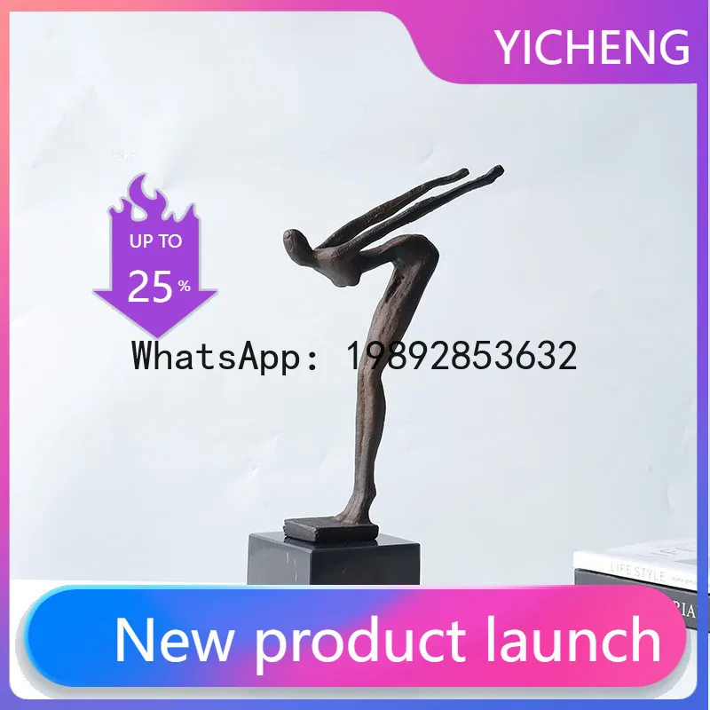 Metal Handicraft Creative Movement Figure Diving Sportsman Abstract Sculpture Swimming Metal Figurine Home Decoration
Metal Handicraft Creative Movement Figure Diving Sportsman Abstract Sculpture Swimming Metal Figurine Home Decoration