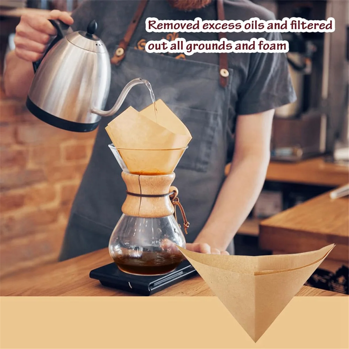 A48I 100Pcs Pour over Coffee Filter,Natural Square Disposable Coffee Filter Paper for Pour over Coffee Maker Drippers
A48I 100Pcs Pour over Coffee Filter,Natural Square Disposable Coffee Filter Paper for Pour over Coffee Maker Drippers