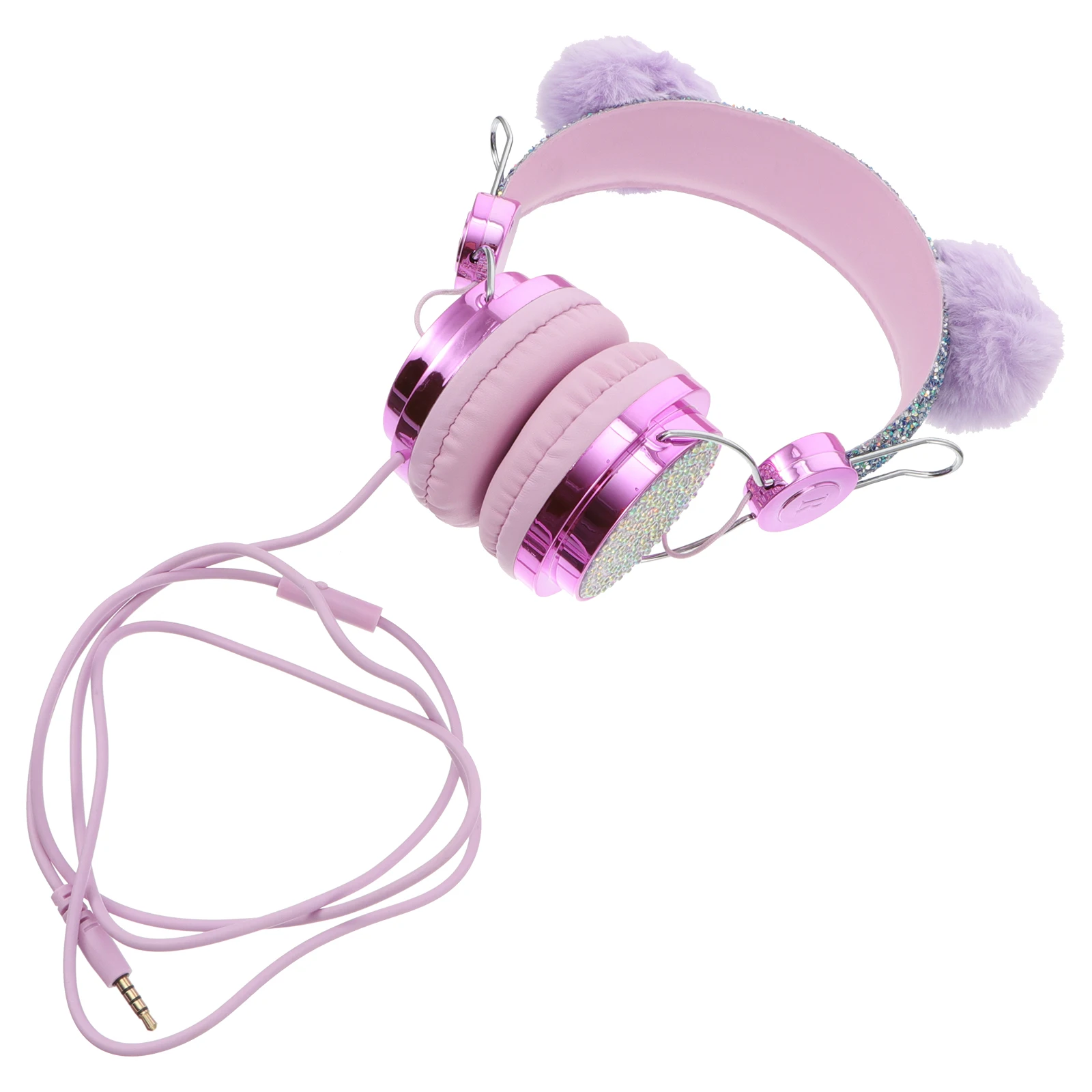 Cat Ear Headphones Wired Headset Cartoon Gift for Family Abs Rhinestone Anti-freezing
Cat Ear Headphones Wired Headset Cartoon Gift for Family Abs Rhinestone Anti-freezing