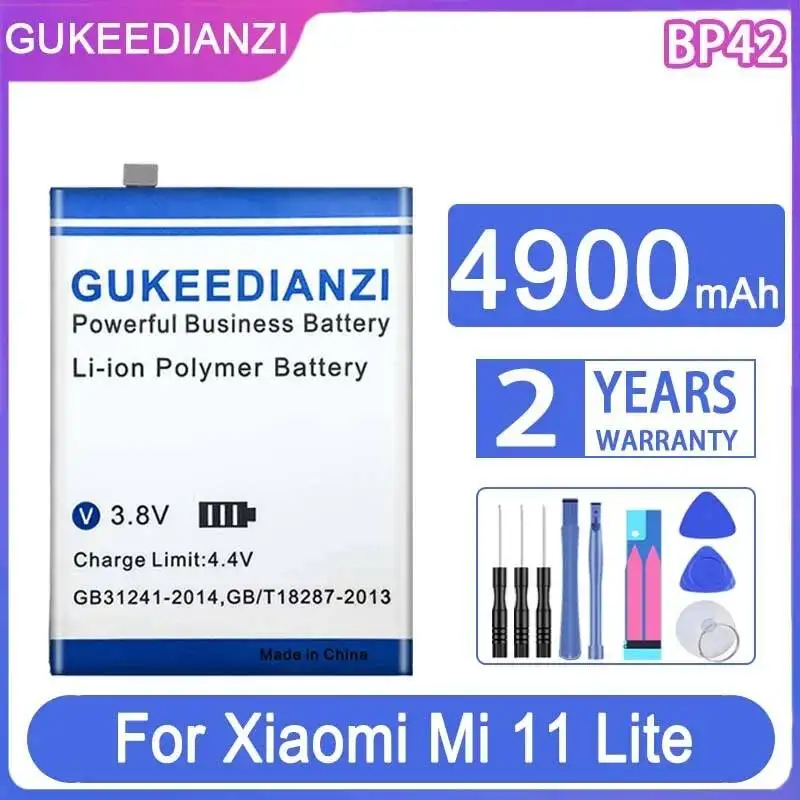 4900mAh Mobile Phone Battery High-Efficiency BP42 For Xiaomi MI 11 Lite Mi11 Lite 11Lite
4900mAh Mobile Phone Battery High-Efficiency BP42 For Xiaomi MI 11 Lite Mi11 Lite 11Lite