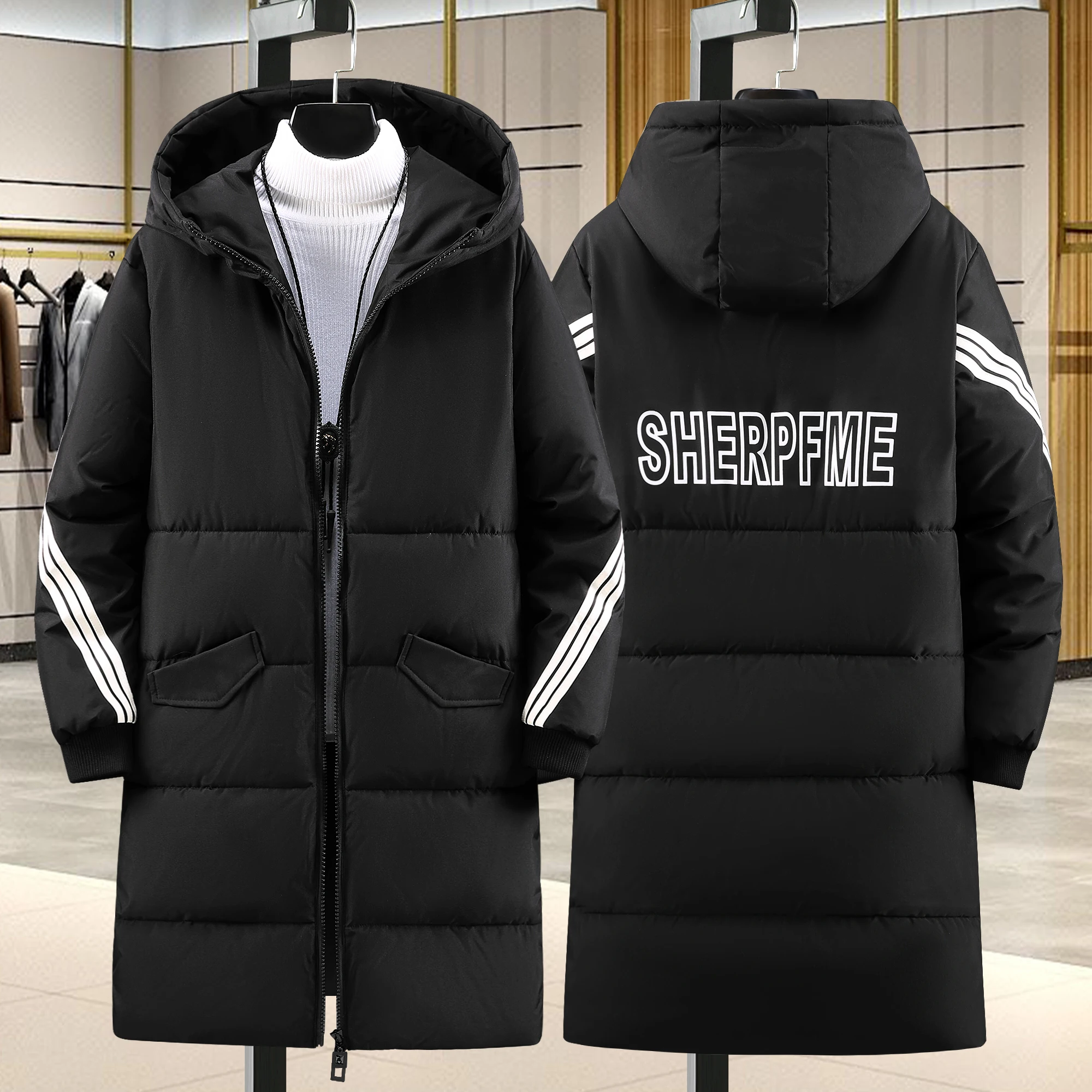 Teenage Boy Thiened Long Cotton Jaet Winter Coat Men's Faionable Korean Sle Downl Warm Hooded Polyester Fce
Teenage Boy Thiened Long Cotton Jaet Winter Coat Men's Faionable Korean Sle Downl Warm Hooded Polyester Fce