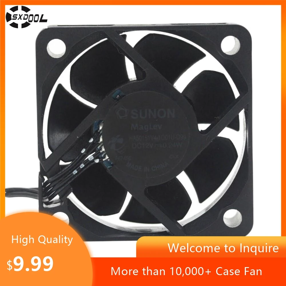for SUNON HA50151V4-1Q01U-Q99 50mm 12V 4-Wire PWM Cooling Fan for 3D Printers, Servers, Electronics
for SUNON HA50151V4-1Q01U-Q99 50mm 12V 4-Wire PWM Cooling Fan for 3D Printers, Servers, Electronics