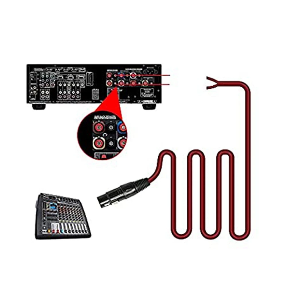 SVFE-gXLR Speaker Cable, Speaker Bare Wire to XLR Plug Gold Plated XLR 3 Pin Male Connector Replacement Audio Cable Open
SVFE-gXLR Speaker Cable, Speaker Bare Wire to XLR Plug Gold Plated XLR 3 Pin Male Connector Replacement Audio Cable Open
