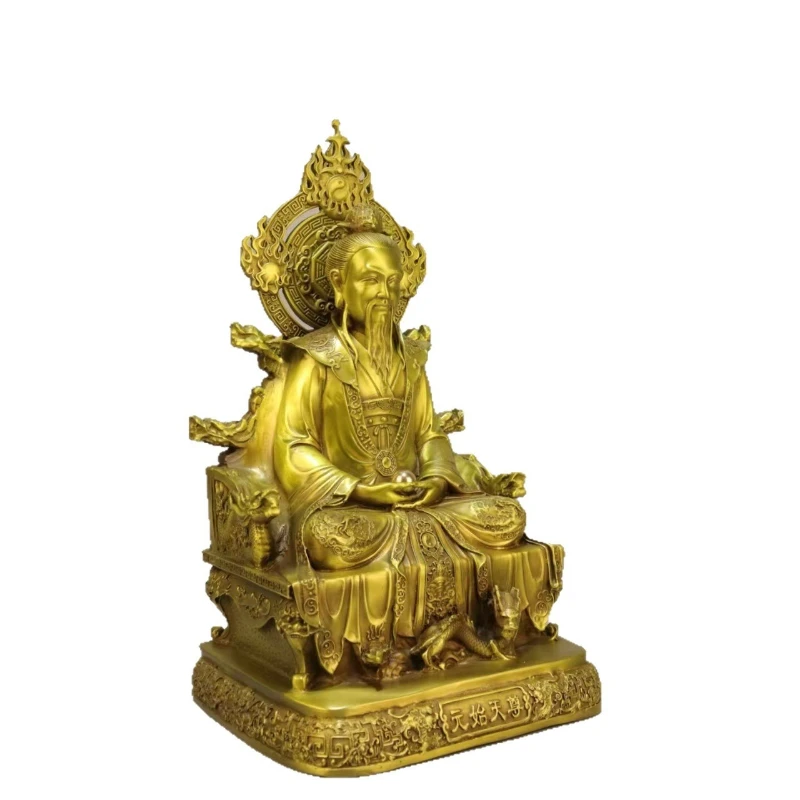 Brass Sanqing Taozu Original Tianzun Bronze Statue Home Furnishing Ornament
Brass Sanqing Taozu Original Tianzun Bronze Statue Home Furnishing Ornament