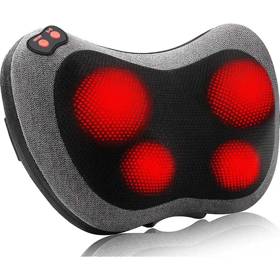Shiatsu Back and Neck Massager with Heat Deep Tissue Kneading Electric Massage Pillow for Back Shoulders Legs Foot Body Muscle
Shiatsu Back and Neck Massager with Heat Deep Tissue Kneading Electric Massage Pillow for Back Shoulders Legs Foot Body Muscle