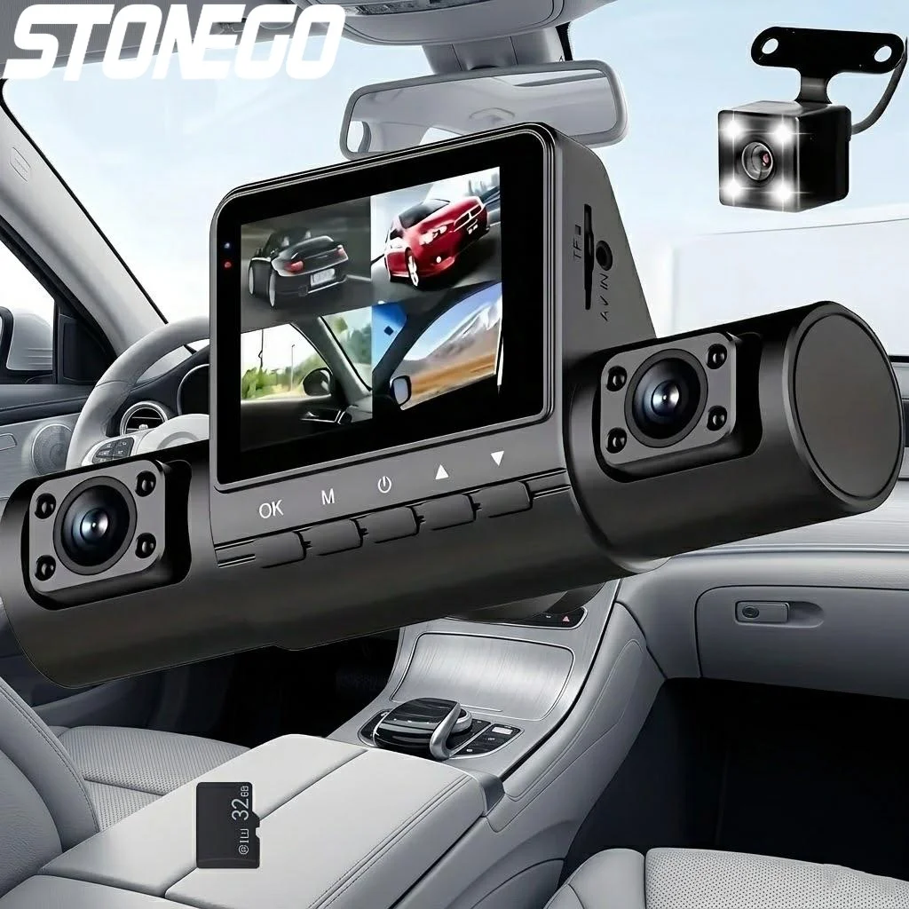 1080P Full HD 4-lens Dash Cam Wide Angle Loop Recording Button Control IPS Screen for Cars Vehicle Camera
1080P Full HD 4-lens Dash Cam Wide Angle Loop Recording Button Control IPS Screen for Cars Vehicle Camera