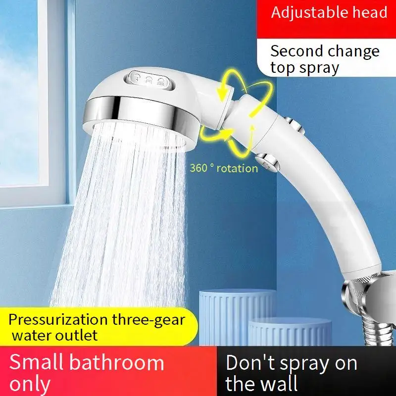 Pressurized shower head shower head universal rotating bathroom universal shower head adjustable Angle
Pressurized shower head shower head universal rotating bathroom universal shower head adjustable Angle