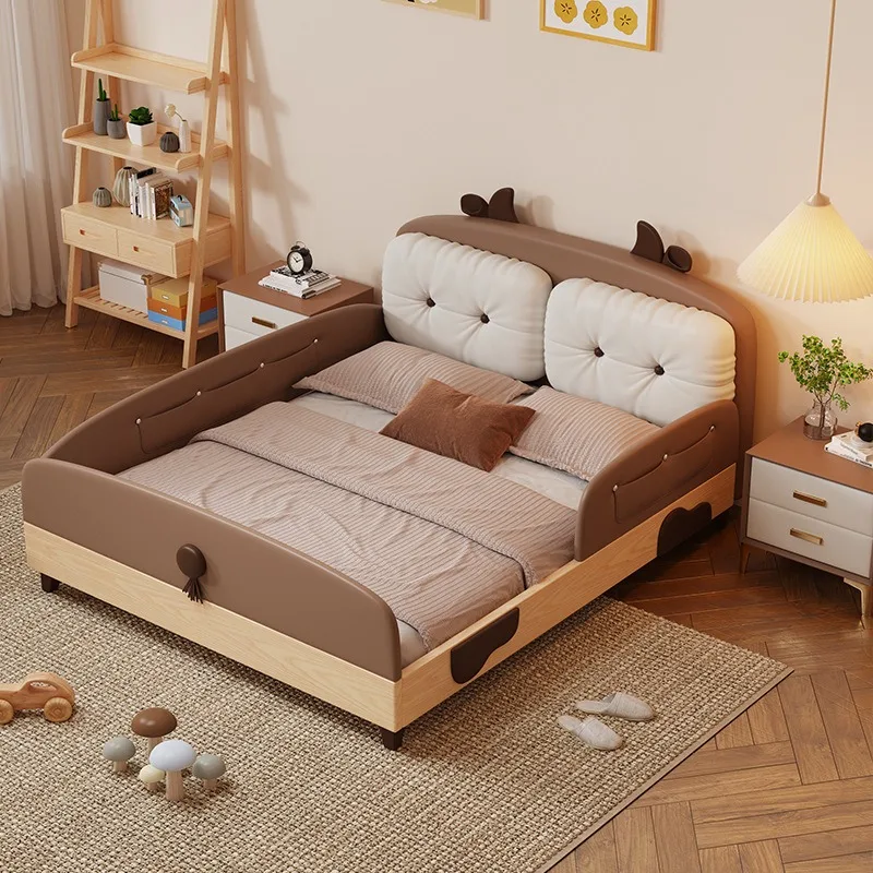 Cow Island Platform Bed Solid Wood Bed with Guardrail Boy Single Bed Modern Simple
Cow Island Platform Bed Solid Wood Bed with Guardrail Boy Single Bed Modern Simple