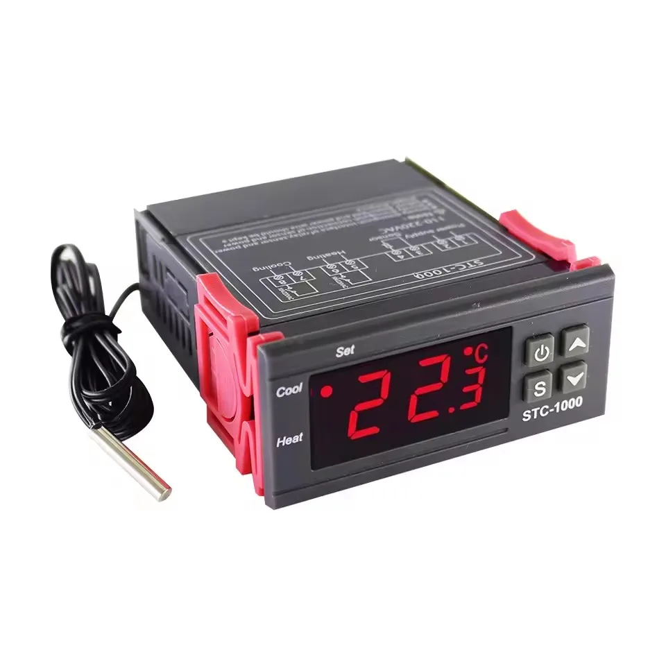 STC1000 Thermostat Thermoregulator incubator Relay Heating Cooling STC 1000 220V 10PCS STC-1000 Digital Temperature Controller
STC1000 Thermostat Thermoregulator incubator Relay Heating Cooling STC 1000 220V 10PCS STC-1000 Digital Temperature Controller