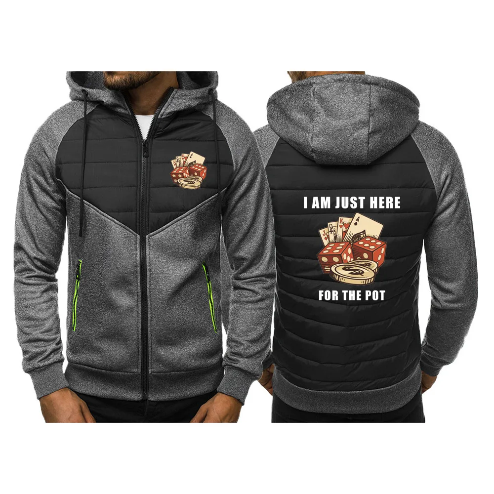 2025 I AM JUST HERE FOR THE POT Autumn Winter Mens New Three Color Cotton Padded Hooded Poker and sieve Clothes Patchwork Coats
2025 I AM JUST HERE FOR THE POT Autumn Winter Mens New Three Color Cotton Padded Hooded Poker and sieve Clothes Patchwork Coats