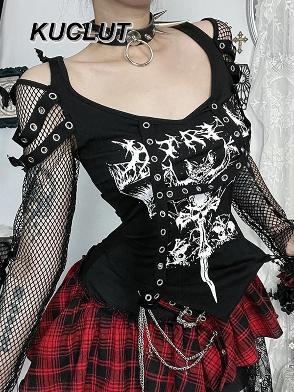 Subculture Y2k костюм с короткими рукавами, топ и юбка, комплекты Femme Punk Style, новинка 2025, летний повседневный женский комплект из двух предметов, наряды
Subculture Y2k костюм с короткими рукавами, топ и юбка, комплекты Femme Punk Style, новинка 2025, летний повседневный женский комплект из двух предметов, наряды