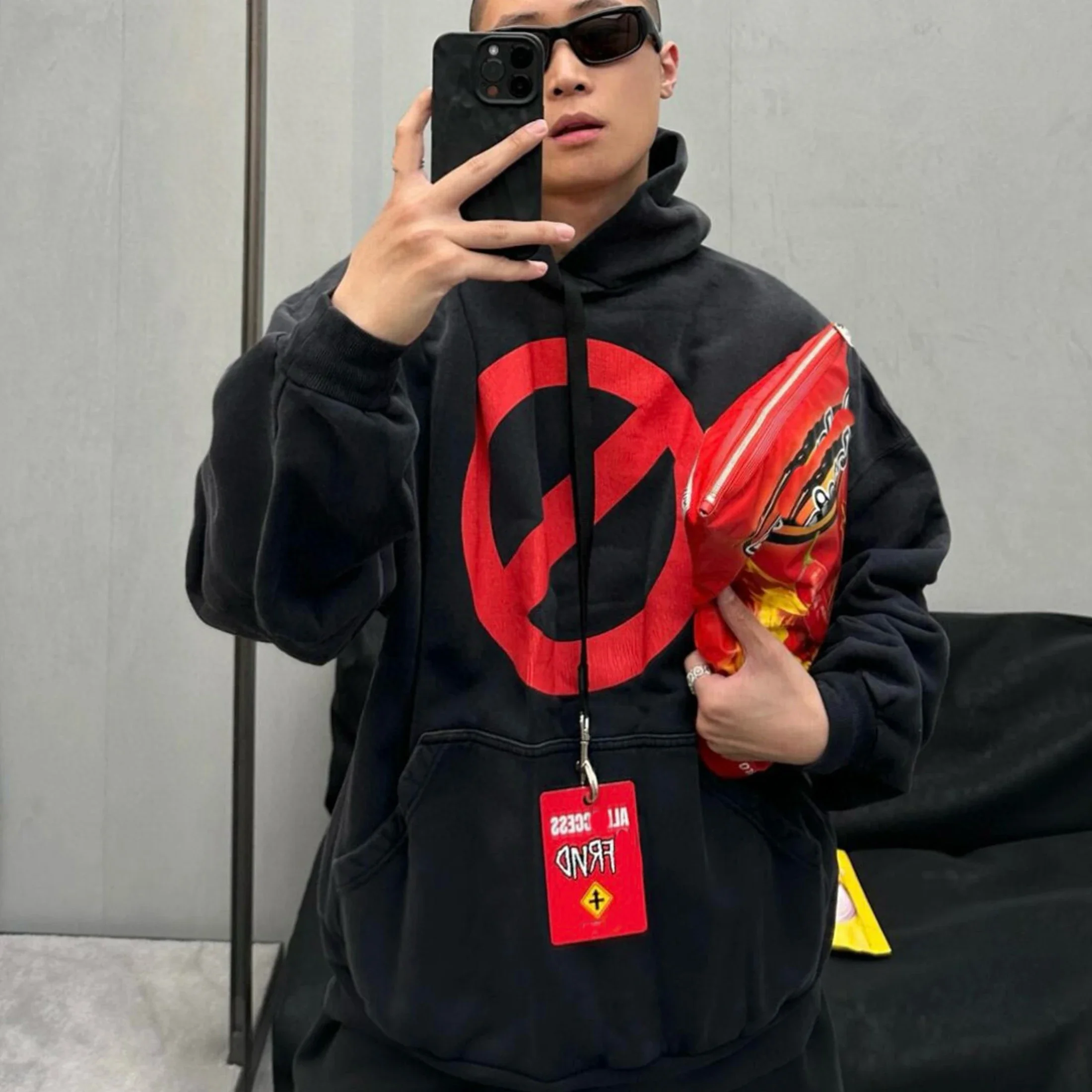 NIGO мужские весенние и осенние черные с капюшоном с длинными рукавами Повседневные высокие худи в уличном стиле Ngvp # nigo8615
NIGO мужские весенние и осенние черные с капюшоном с длинными рукавами Повседневные высокие худи в уличном стиле Ngvp # nigo8615
