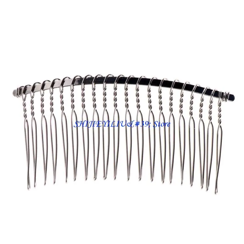 E21F Fancy DIY Metal Hair Clip Blank Combs Side Hair Clip Bridal Wedding Veil Combs
E21F Fancy DIY Metal Hair Clip Blank Combs Side Hair Clip Bridal Wedding Veil Combs