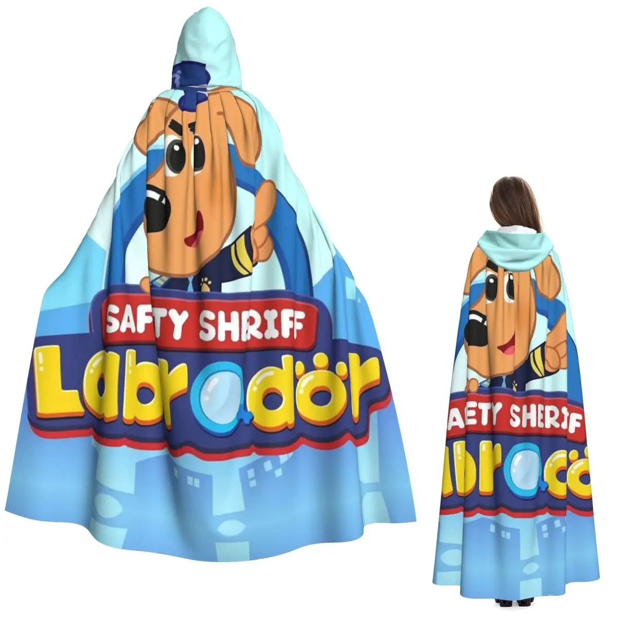 Sheriff Labrador Long Hooded Cloak Witch Medieval Costume Cosplay Cape HalloweenVampire Adult Unisex
Sheriff Labrador Long Hooded Cloak Witch Medieval Costume Cosplay Cape HalloweenVampire Adult Unisex