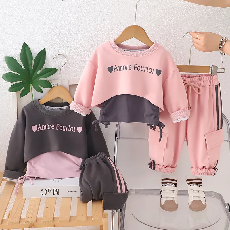 Girls Clothes Sets Spring Autumn 2025 Children Cotton T-shirts Vest Pants 3pcs Sports Suit For Baby Tracksuits Kids Outfits 4 5Y
Girls Clothes Sets Spring Autumn 2025 Children Cotton T-shirts Vest Pants 3pcs Sports Suit For Baby Tracksuits Kids Outfits 4 5Y