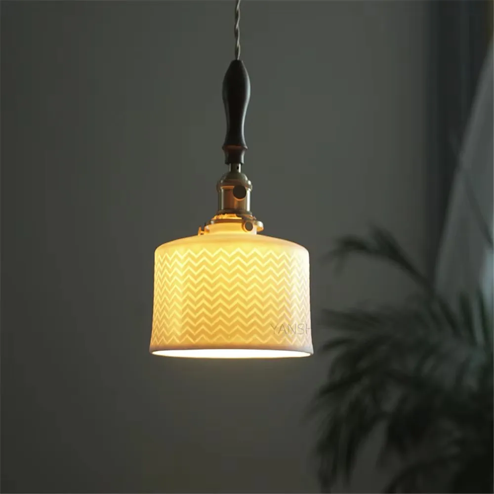Walnut Ceramic Pendant Lamp Porcelain Copper Suspension Light Hotel Gallery Cafe Living Room Bedroom Handmade Lighting
Walnut Ceramic Pendant Lamp Porcelain Copper Suspension Light Hotel Gallery Cafe Living Room Bedroom Handmade Lighting