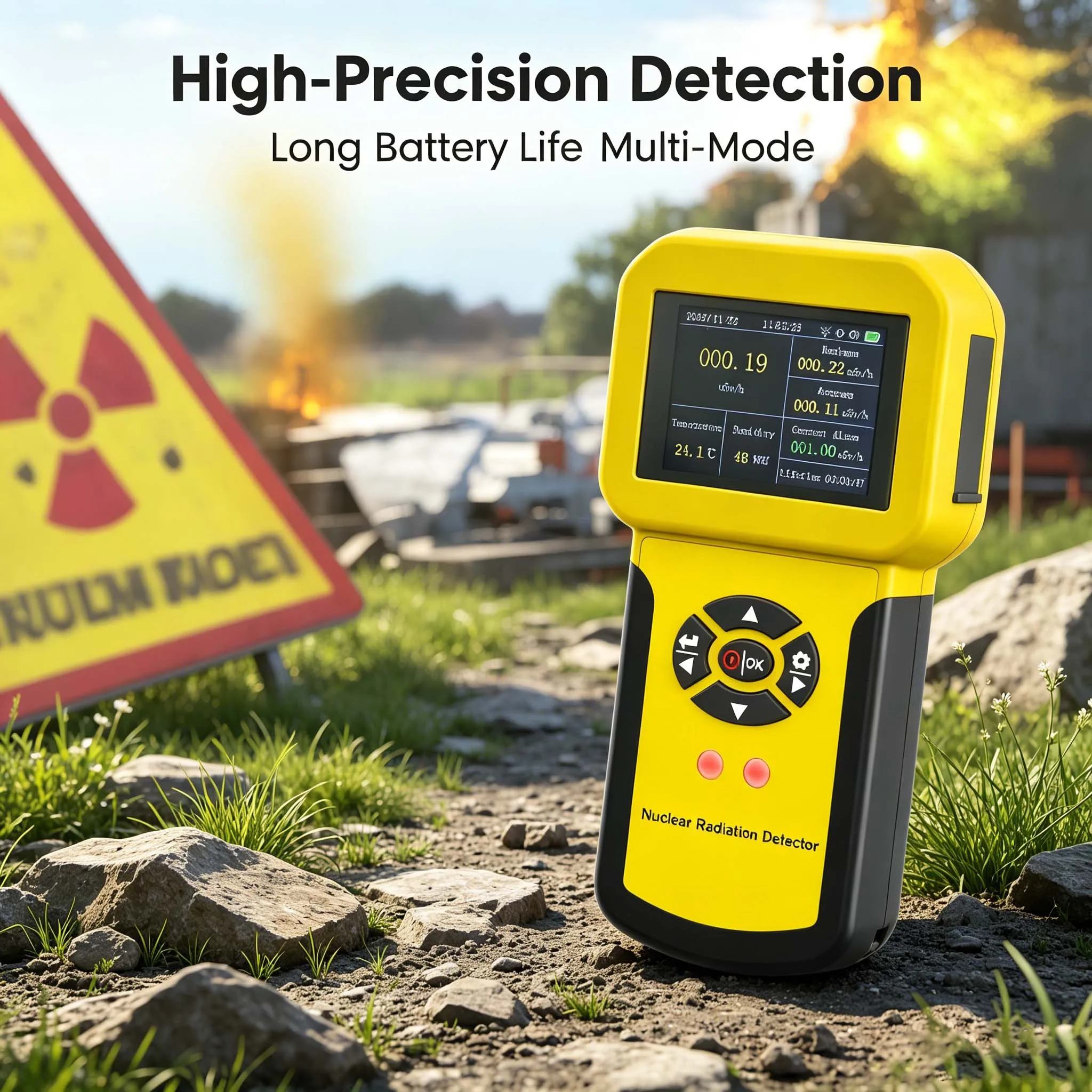 Geiger Counter Nuclear Radiation Detector, β γ X Ray Monitor, 1100mAh GM Tube Dosimeter with LCD Display, Sound/Vibration
Geiger Counter Nuclear Radiation Detector, β γ X Ray Monitor, 1100mAh GM Tube Dosimeter with LCD Display, Sound/Vibration