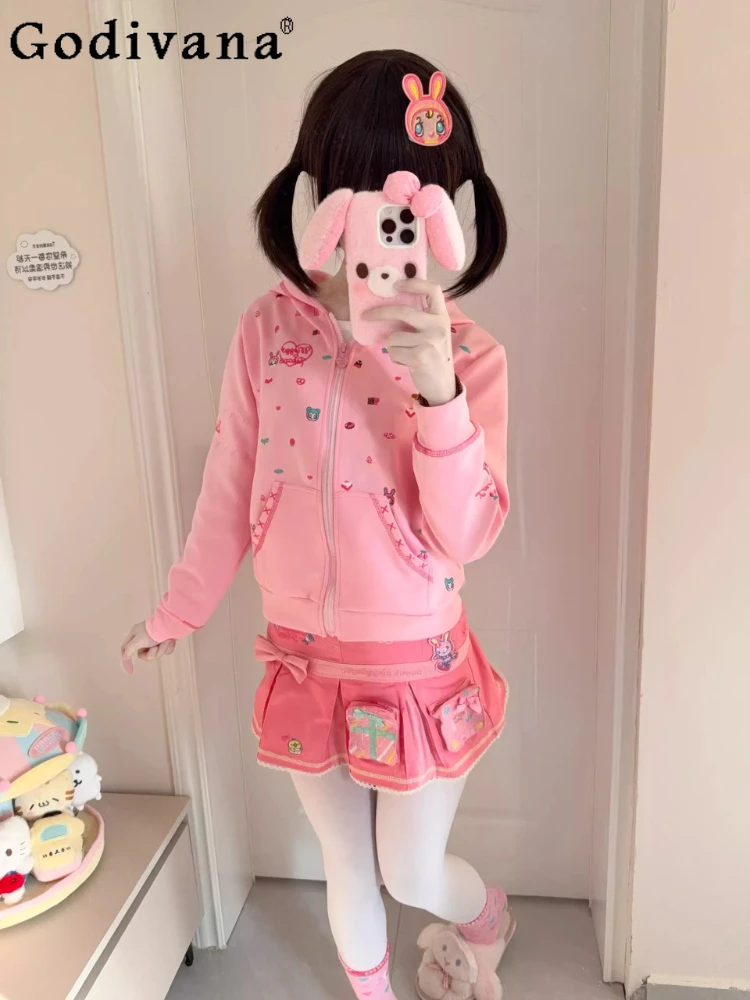 Мягкая куртка с капюшоном Kawaii в японском стиле для девочек, одежда Y2K для дочери, весенне-осеннее пальто с милым мультяшным принтом для девочек для женщин
Мягкая куртка с капюшоном Kawaii в японском стиле для девочек, одежда Y2K для дочери, весенне-осеннее пальто с милым мультяшным принтом для девочек для женщин