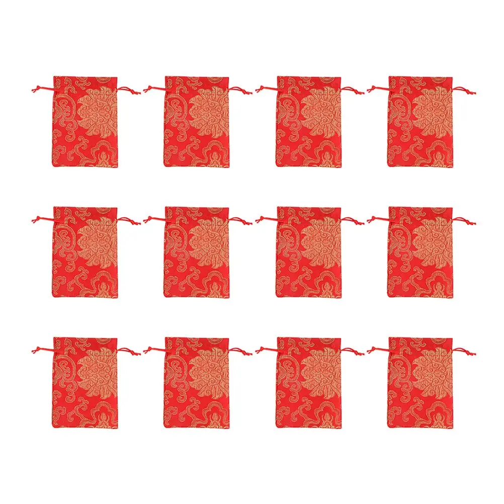12 Pcs Red Gift Bags Small Drawstring C y Jewelry Storage Party Favors Embroidered Chinese Wedding Packaging Bulk Bag
12 Pcs Red Gift Bags Small Drawstring C y Jewelry Storage Party Favors Embroidered Chinese Wedding Packaging Bulk Bag