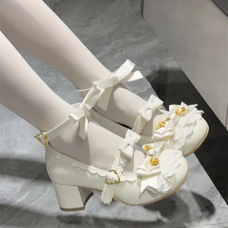 Magical Loafers Sweet Mary Jane Lolita Round Head Cute Lolita Bow Fairy Soft Cute Single Shoes Female
Magical Loafers Sweet Mary Jane Lolita Round Head Cute Lolita Bow Fairy Soft Cute Single Shoes Female